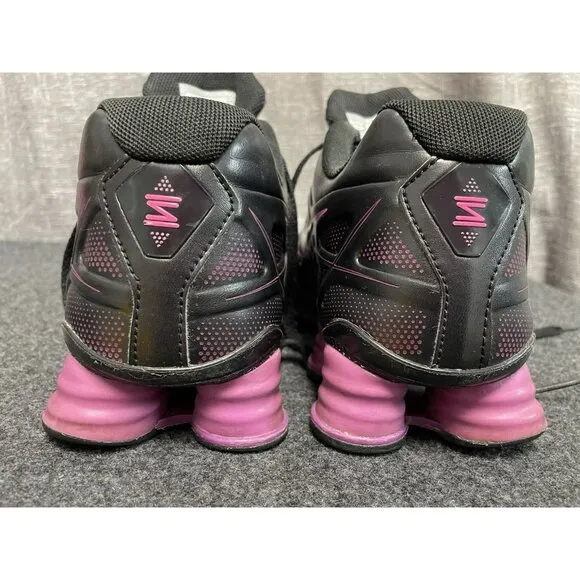 Nike Shox Turbo XII Black Magenta Athletic Shoes Running Gym Women’s Size 9.5