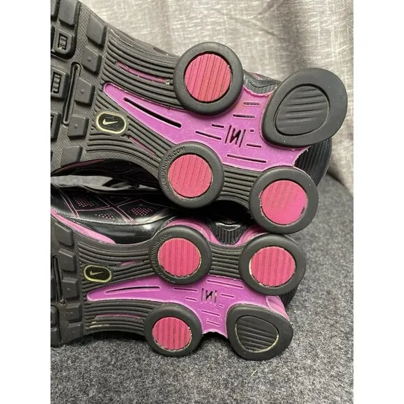 Nike Shox Turbo XII Black Magenta Athletic Shoes Running Gym Women’s Size 9.5