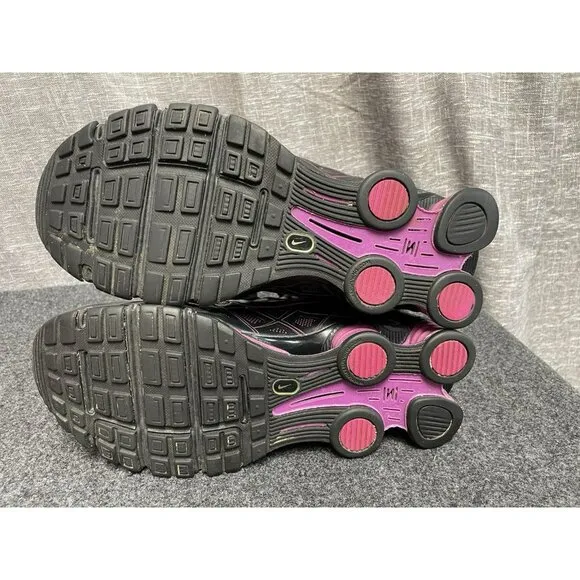 Nike Shox Turbo XII Black Magenta Athletic Shoes Running Gym Women’s Size 9.5