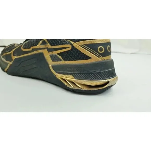 Nike Size 8 Men's Black Gym Metcon 7 Mat Fraser PE Metallic Gold DA8103-007