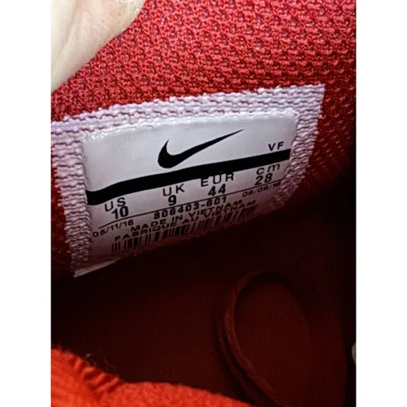 Nike Sneakers Red Suede Tan Air Force 1 High '07 LV8 Gym Red Shoes Mens 10