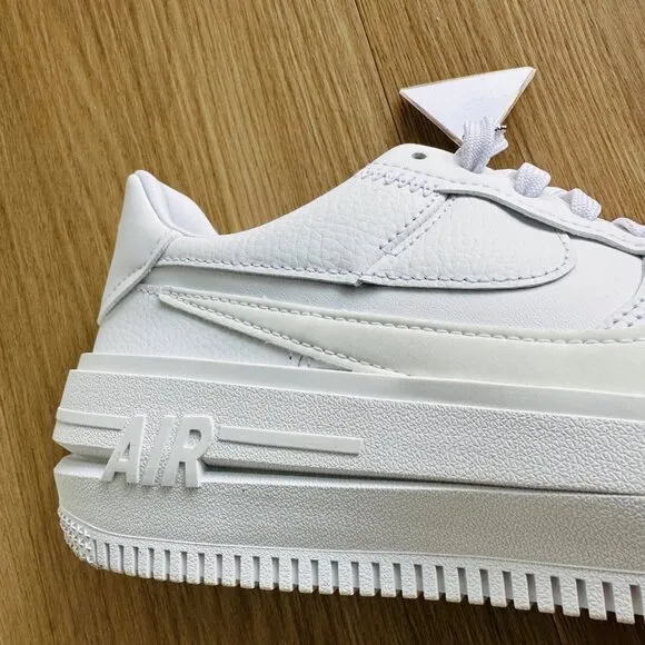 ⭐Nike Sz 7.5 Women's Shoes Air Force 1 PLT.AF.ORM Sneakers White DJ9946-100 New