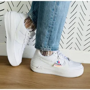 ⭐Nike Sz 7.5 Women's Shoes Air Force 1 PLT.AF.ORM Sneakers White DJ9946-100 New