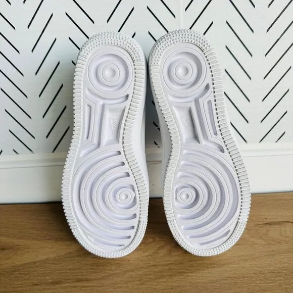 ⭐Nike Sz 7.5 Women's Shoes Air Force 1 PLT.AF.ORM Sneakers White DJ9946-100 New
