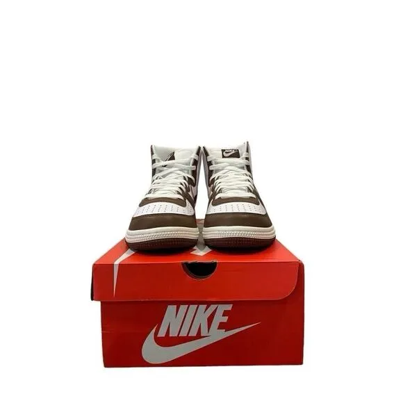 Nike Terminator Hi Men's Size 8.5-11 Basketball Shoe White Brown Casual Sneaker