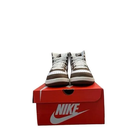 Nike Terminator Hi Men's Size 8.5-11 Basketball Shoe White Brown Casual Sneaker