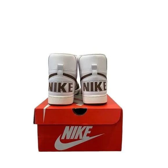 Nike Terminator Hi Men's Size 8.5-11 Basketball Shoe White Brown Casual Sneaker