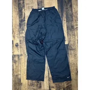 Nike Track Pants Black Zippered Hem Lightweight Athletic Mens Size L