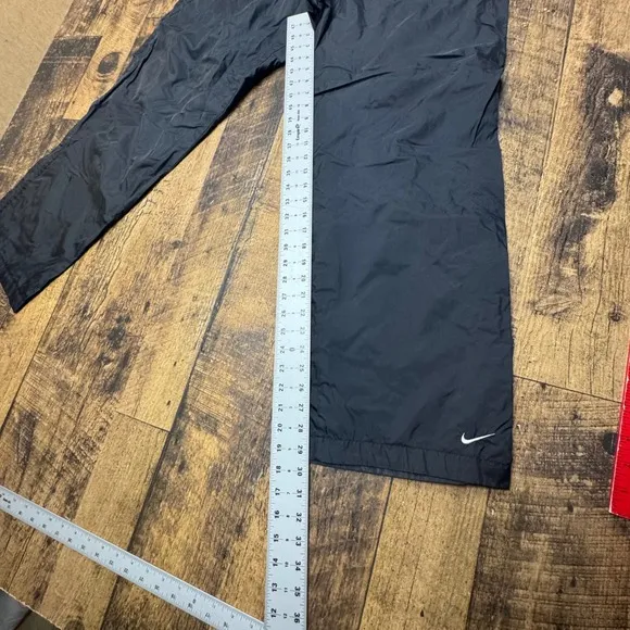 Nike Track Pants Black Zippered Hem Lightweight Athletic Mens Size L