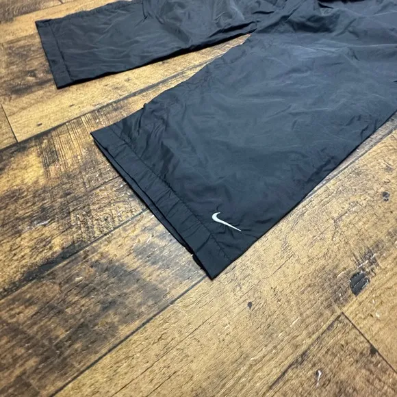 Nike Track Pants Black Zippered Hem Lightweight Athletic Mens Size L