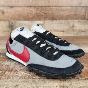 Nike Waffle Racer Men's Sz 9 Red Wolf Gray Athletic Gym Sneaker Shoes CN5449-001