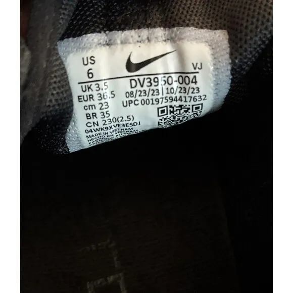 Nike Women Size 6 Free Metcon 5 Triple Black Training Gym Shoes DV3950-004