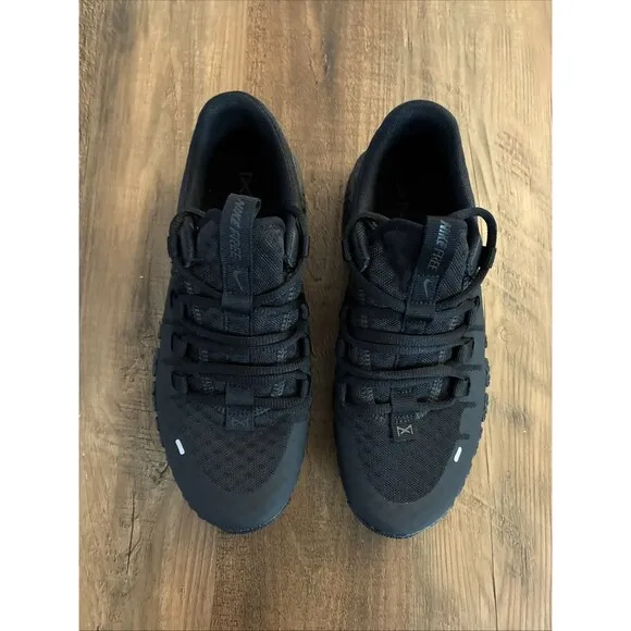 Nike Women Size 6 Free Metcon 5 Triple Black Training Gym Shoes DV3950-004