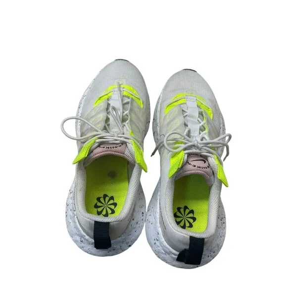 Nike Women's Crater Impact Shoes White Volt Pink Glaze Size 9.5 CW2386-102