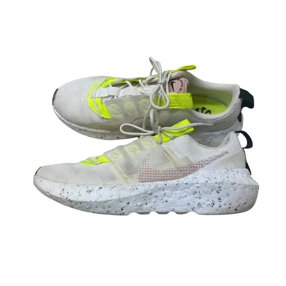 Nike Women's Crater Impact Shoes White Volt Pink Glaze Size 9.5 CW2386-102