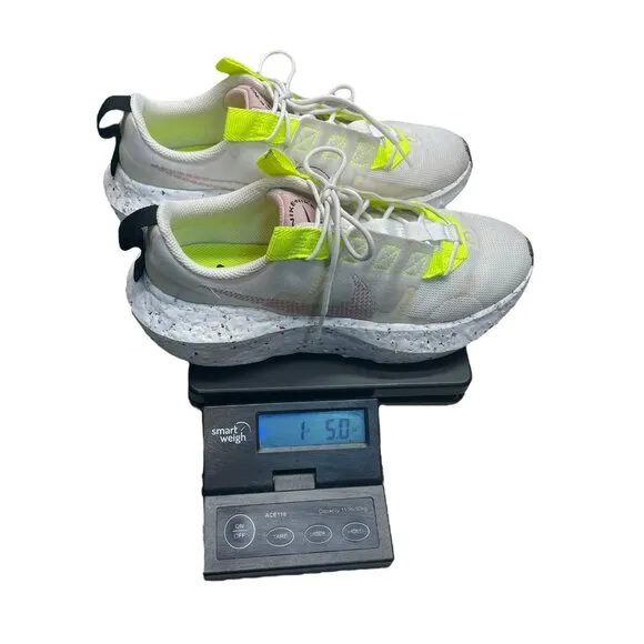 Nike Women's Crater Impact Shoes White Volt Pink Glaze Size 9.5 CW2386-102