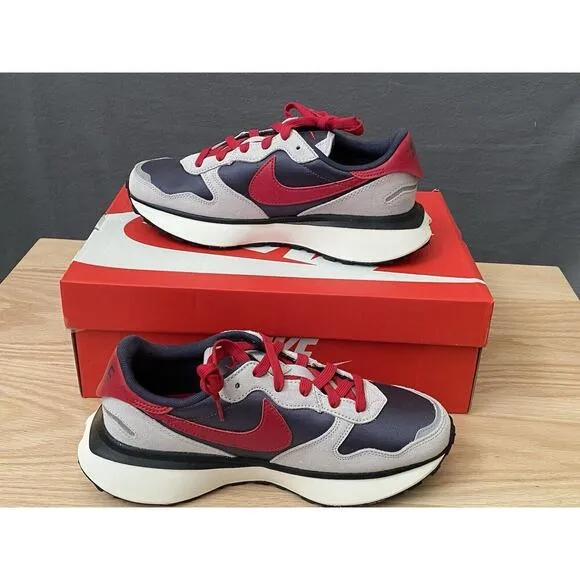 Nike Women’s Phoenix Waffle Shoes Size 7.5 Thunder Blue/Gym Red