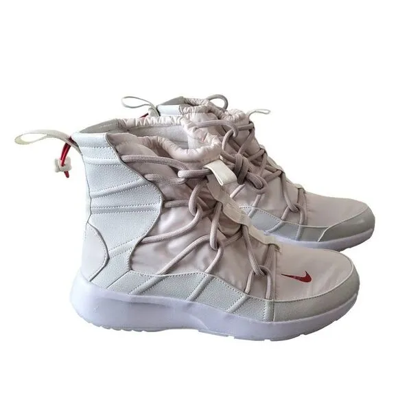 Nike Womens Shoes Beige 8 Tanjun High Rise Bungee Sneakers New