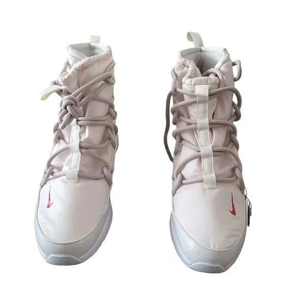 Nike Womens Shoes Beige 8 Tanjun High Rise Bungee Sneakers New
