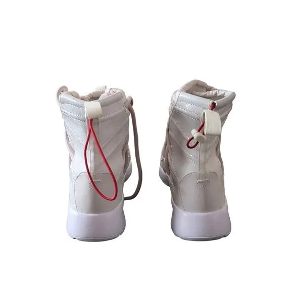Nike Womens Shoes Beige 8 Tanjun High Rise Bungee Sneakers New