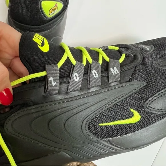 Nike Zoom 2000 2K Volt Green and Black Chunky Sneakers