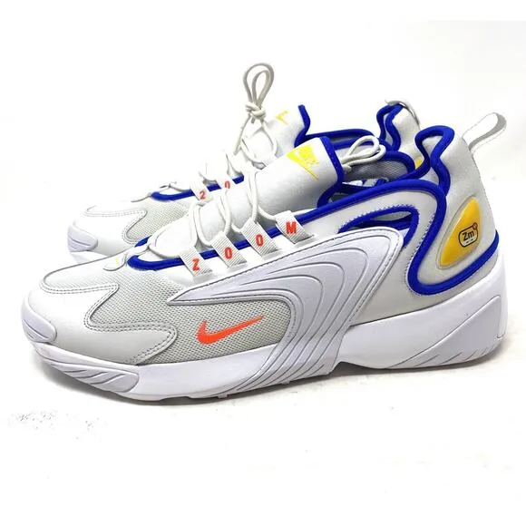 Nike Zoom 2K AO0269-005 Platinum / Bright Crimson Cross Trainers Men's Size 9.5