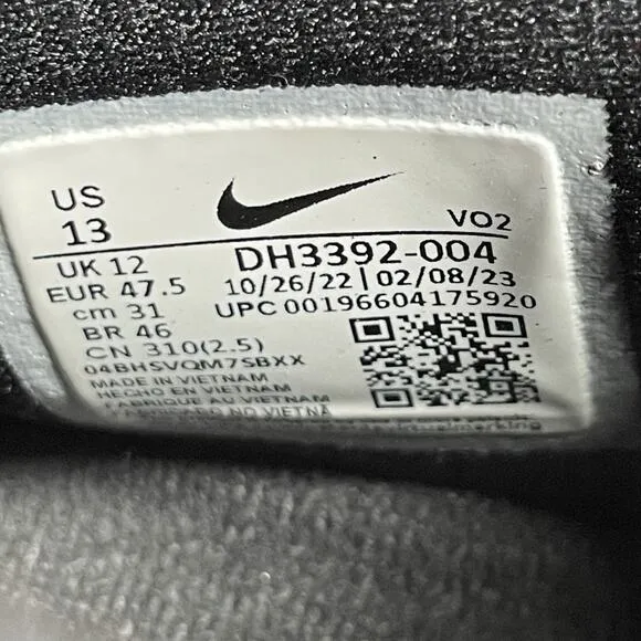 Nike Zoom Metcon Turbo 2 Men’s 13 Iron Grey Black Gum Athletic Shoes Gym Sneaker
