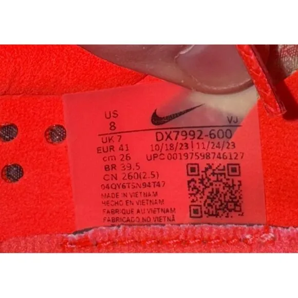 Nike ZoomX Dragonfly XC Mens Cross Country Track Spikes Size 8 Red DX7992-600
