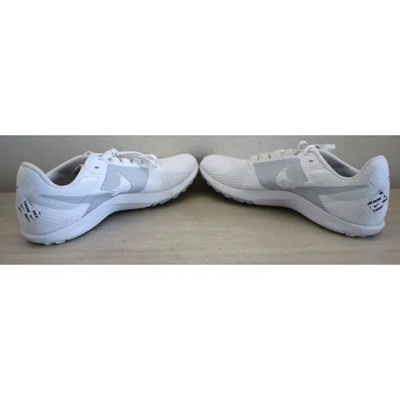 Nike DX7998-100 Men Sz 9.5 White Zoom Rival Waffle 6 Cross Country Running Shoes