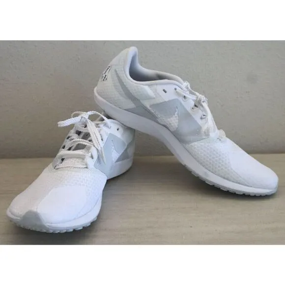 Nike DX7998-100 Men Sz 9.5 White Zoom Rival Waffle 6 Cross Country Running Shoes