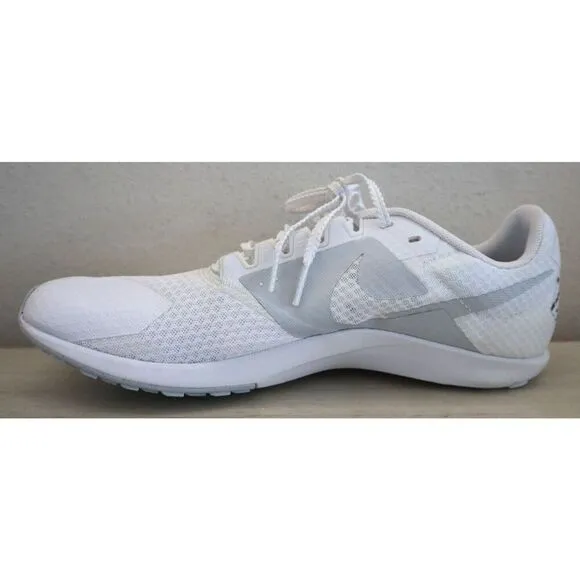 Nike DX7998-100 Men Sz 9.5 White Zoom Rival Waffle 6 Cross Country Running Shoes