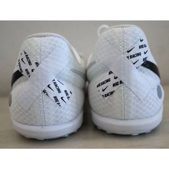 Nike DX7998-100 Men Sz 9.5 White Zoom Rival Waffle 6 Cross Country Running Shoes