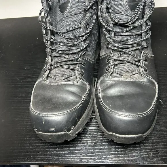 Nike Manoa 456975-001 Black Leather Waterproof Winter Combat Boots Men’s Size 14