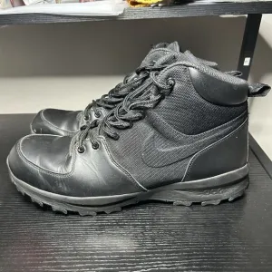 Nike Manoa 456975-001 Black Leather Waterproof Winter Combat Boots Men’s Size 14