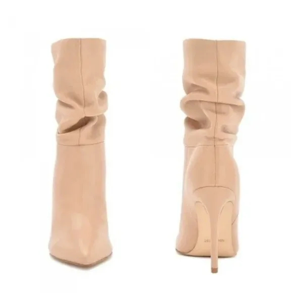 Nine West Jenn Leather Heeled Boots, Mid-calf