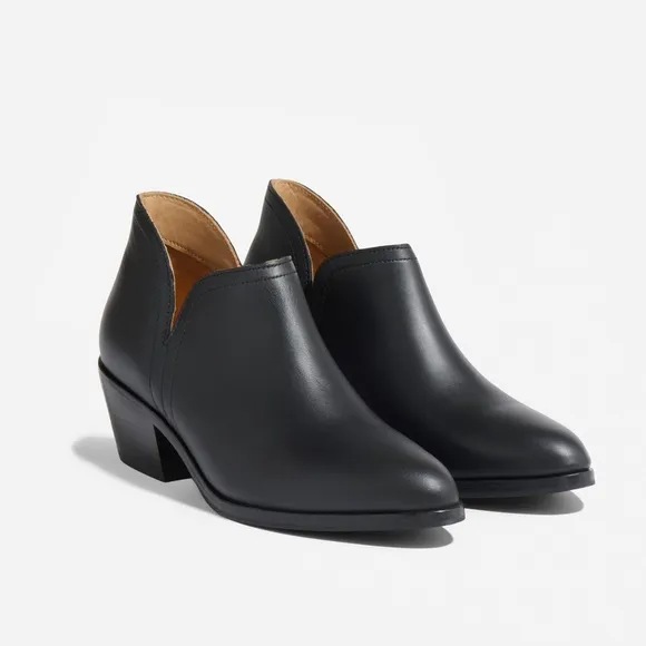 NISOLO MIA Everyday Ankle Bootie Black Leather Handmade Women Size 7 $228 MSRP