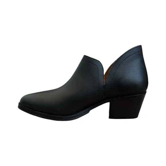 NISOLO MIA Everyday Ankle Bootie Black Leather Handmade Women Size 7 $228 MSRP