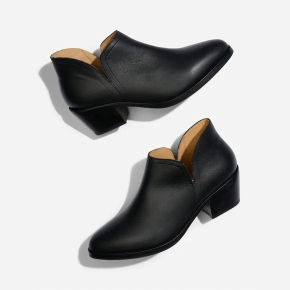 NISOLO MIA Everyday Ankle Bootie Black Leather Handmade Women Size 7 $228 MSRP