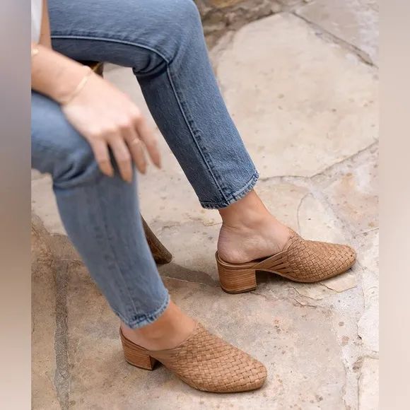 Nisolo Women's All-Day Woven Heeled Mule
