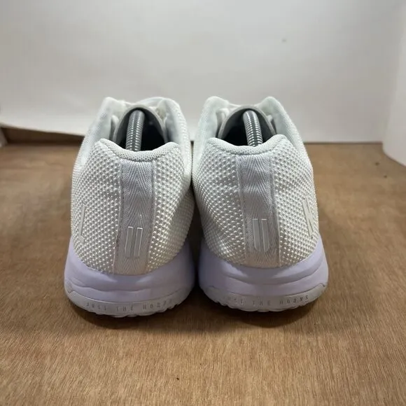No Bull Trainer Men Size 11.5 White Low Top Superfabric Gym Shoes Sneakers