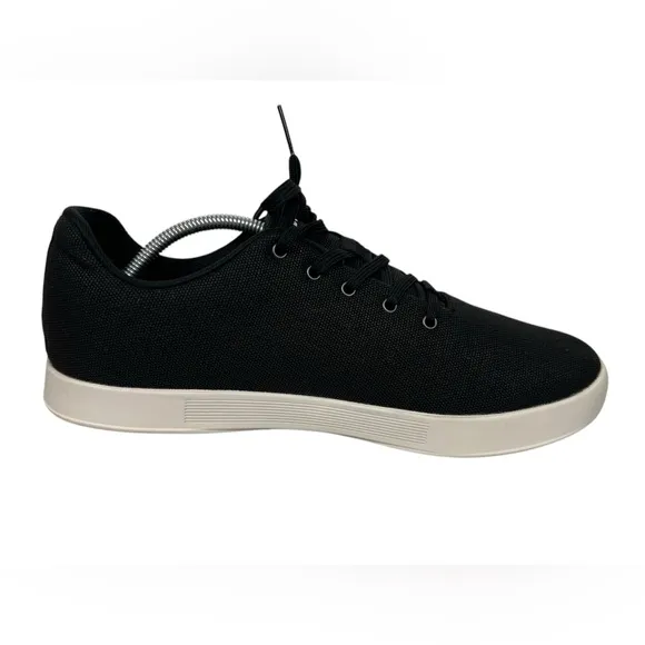 NOBULL Canvas Trainer Workout Sneakers Black White Mens 11.5 Womens 13 Gym