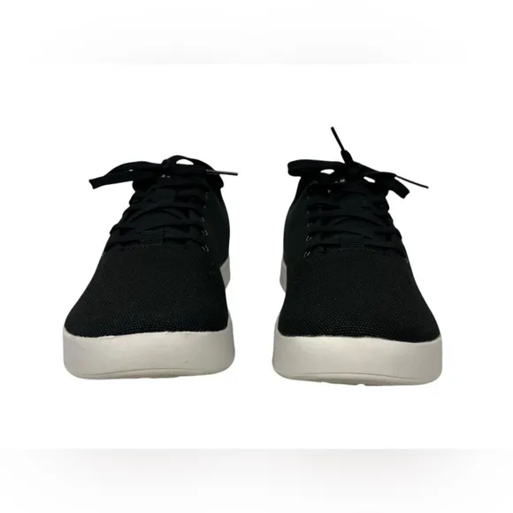 NOBULL Canvas Trainer Workout Sneakers Black White Mens 11.5 Womens 13 Gym