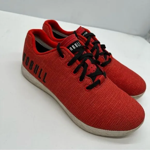 NoBull Heather Trainer Mens 9 Red Cross Training Shoes Sneaker CrossFit Athletic
