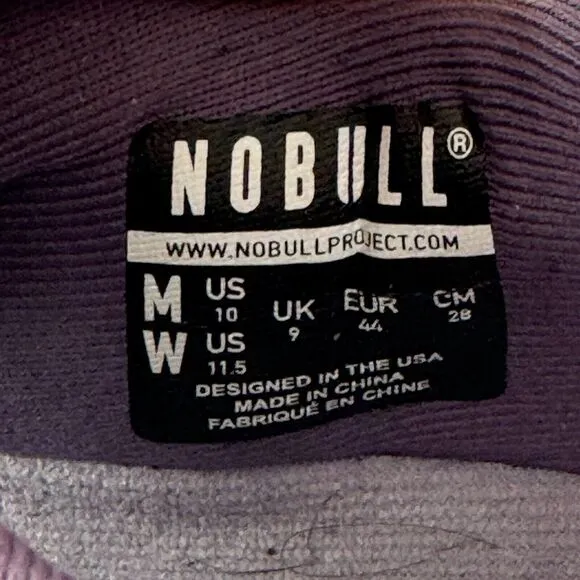 NOBULL Mesh Runner Mens Size 10 Shoes Purple Cross Training Athletic Sneakers