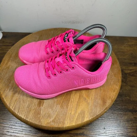 Nobull Neon Pink‎ Outwork Trainer Cross Fit Athletic Shoes Women's Size 6