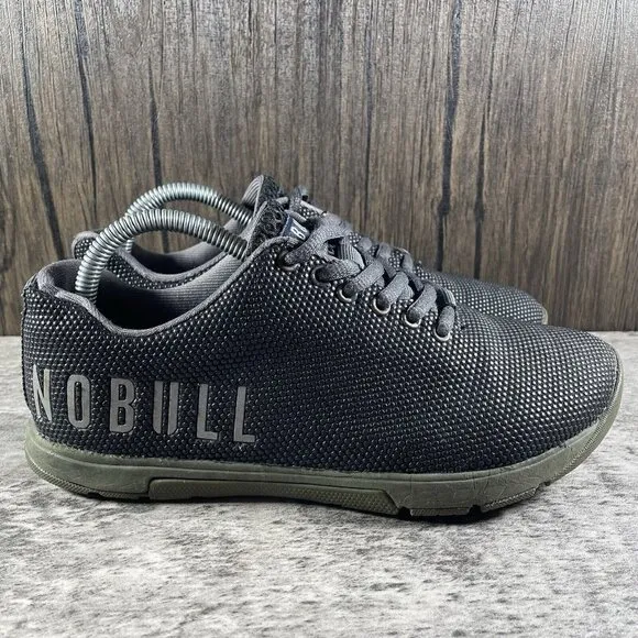NOBULL Outwork Trainer Shoes Mens 5 Women's 6.5 Black Gym Crossfit Run