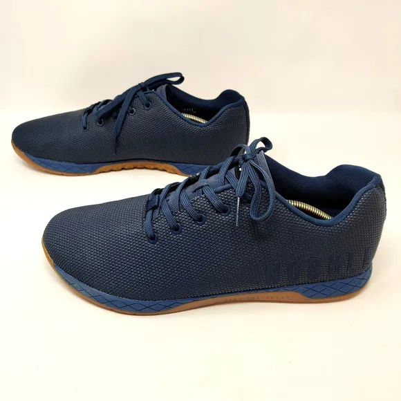 NOBULL Outwork Trainers MENS 13.5 Navy Blue Gum Sole Sneaker Shoes Gym Workout