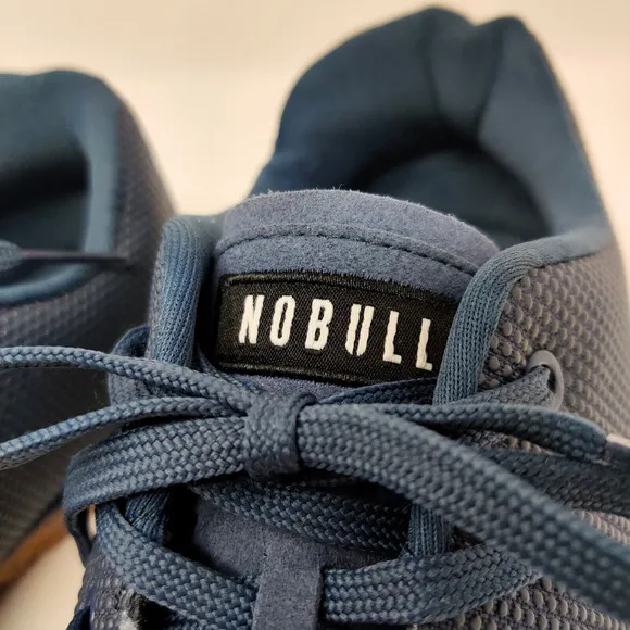 NOBULL Outwork Trainers MENS 13.5 Navy Blue Gum Sole Sneaker Shoes Gym Workout