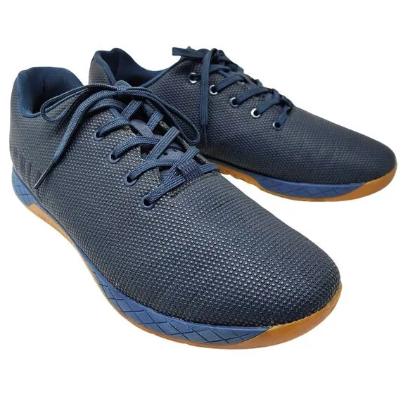 NOBULL Outwork Trainers MENS 13.5 Navy Blue Gum Sole Sneaker Shoes Gym Workout