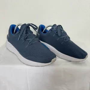 NOBULL Shoes Men 9.5 Women 11 Blue Ripstop Runner Lace Up Gym Training Crossfit